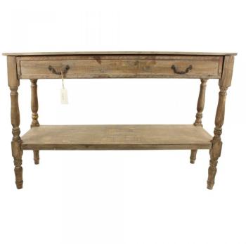 MEUBLE CONSOLE DRAPIER BOIS 1 TIROIR 120x45x77cm MEUBLE CONSOLE DRAPIER BOIS