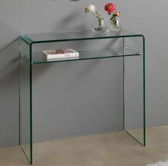 Meuble console murale en verre design ELSA Meuble console murale en verre