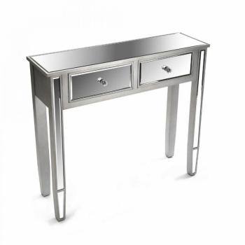 MARSALA Console design en bois 2 tiroirs