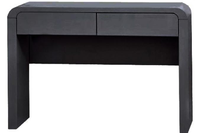 Console 2 tiroirs noire ORNELLA