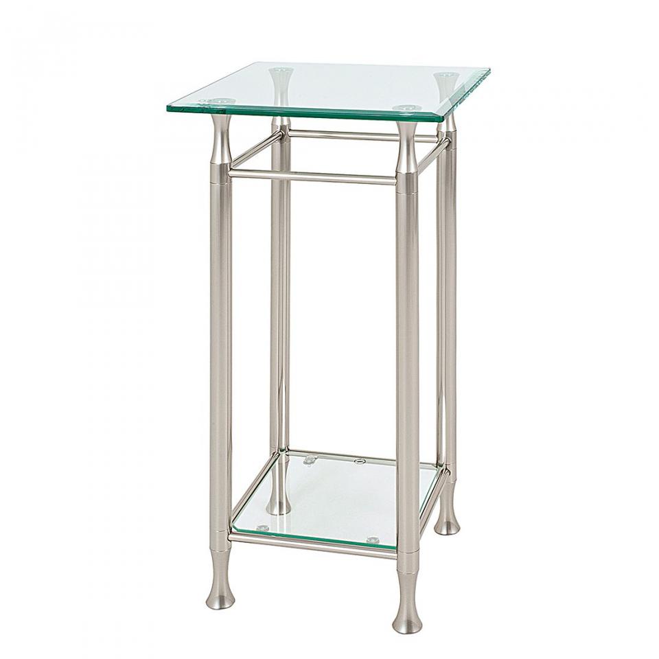 Console Vienne - Carrée - Aspect aluminium