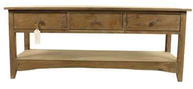 MEUBLE CONSOLE BOIS 3 TIROIRS 110x38x45cm MEUBLE CONSOLE BOIS 3 TIROIRS