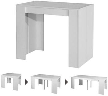 Console extensible 91 cm x 49 99 148 198 cm - blanc Console extensible 91 cm x