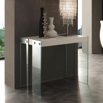 Console extensible de design moderne avec pieds en