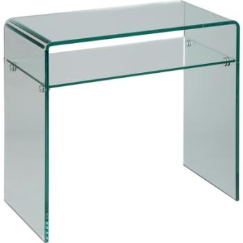 Console verre courbé 1 rayon