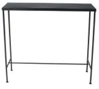 Table console indus en métal noire L 90 cm Edison