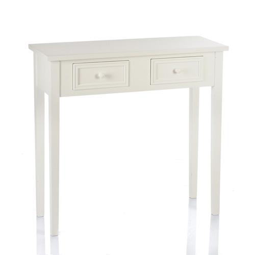 Console Charme - 2 Tiroirs - Blanc