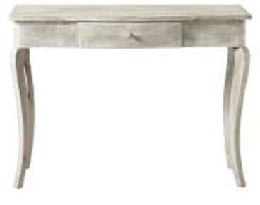 Table console en bois grise L 104 cm Aliette