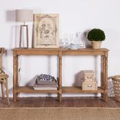 Console en chêne massif Longueur 165cm PAQUERETTE Console en chêne massif Longueur