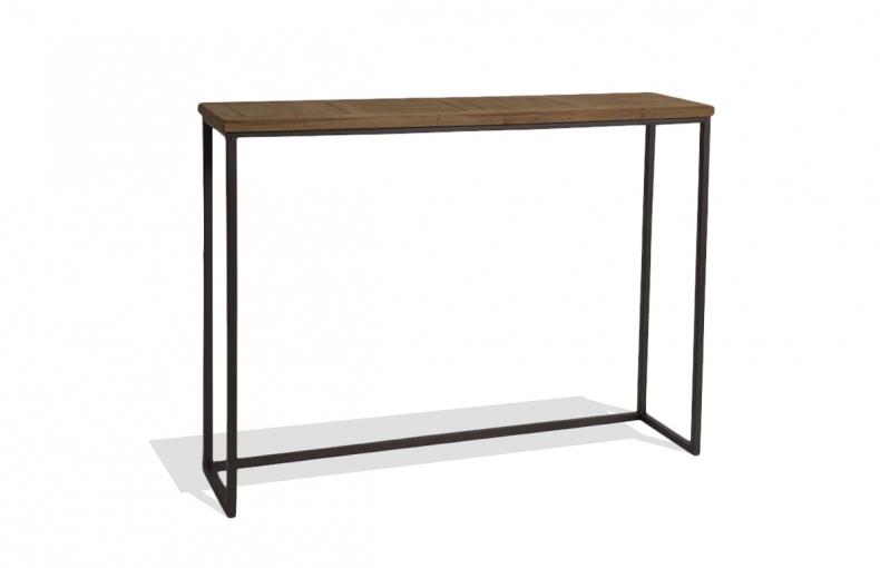Console haute plateau bois