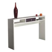 Console design 1 tiroir 2 niches L120xP28xH79cm EO