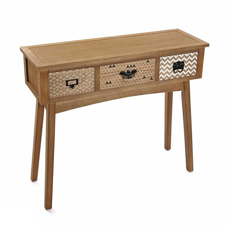 Console Pavi 3 tiroirs 90 cm Console Pavi 3 tiroirs 90