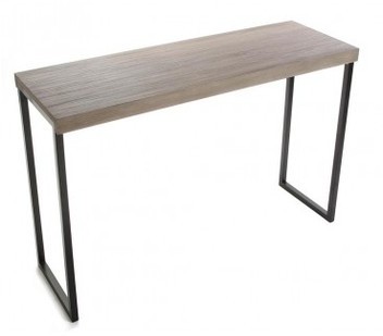 Console dEntrée en Bois Couleur Chêne et Métal No