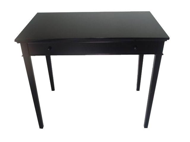 Console - Table guéridon - Coloris Noir - 1 tiroir