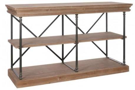 Console drapier 3 Planches métal et bois bicolore1
