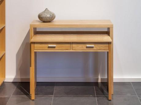 Console bureau SISKO - 2 tiroirs - Bouleau - Color