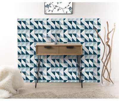 Console vintage bois et métal 80cm Murgo