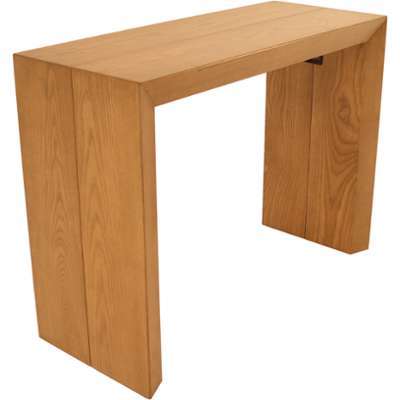 Table console extensible 4 allonges teinte chêne n