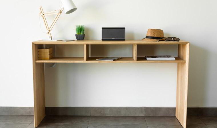 CONSOLE DESIGN EN CHÊNE MASSIF - Collection Kubico