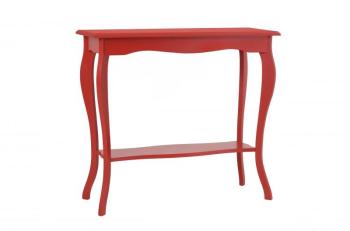 Console rouge Florata en pin 81x88x32 cm Console rouge Florata en pin