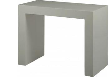 Console extensible 3 allonges laque grise L200 Console extensible 3 allonges