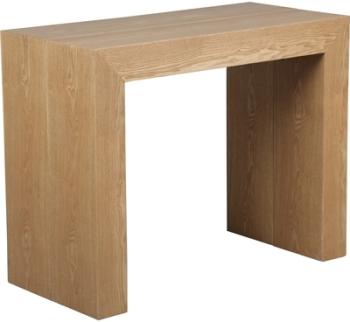 Console extensible 3 allonges MDF fresne certifié FSC Console extensible 3 allonges