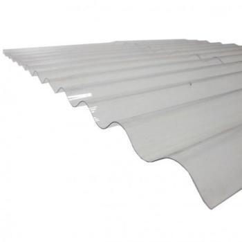 Plaque polycarbonate ondulée translucide (PO 76/18