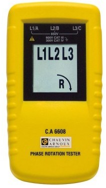 Testeur de rotation de phase CA6608 - CHAUVIN-ARNO