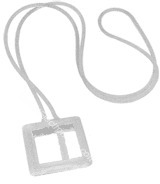 Tour de cou silicone Blanc