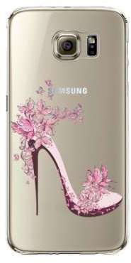 Coque souple transparente talon rose Samsung Galaxy Coque souple transparente