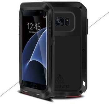 Coque Love Mei Powerful noire pour Samsung Galaxy S7 Coque Love Mei Powerful noire
