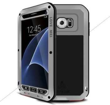 Coque Love Mei Powerful argent pour Samsung Galaxy Coque Love Mei Powerful argent