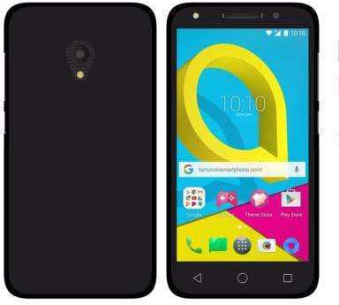 Coque Housse Silicone Noir Souple pour Alcatel U5 Coque Housse Silicone Noir