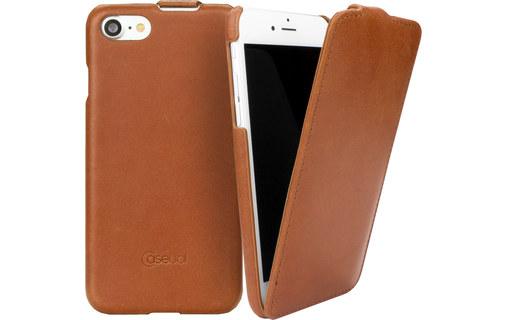 CASEual Leather Flip Italian Brown - Étui en cuir