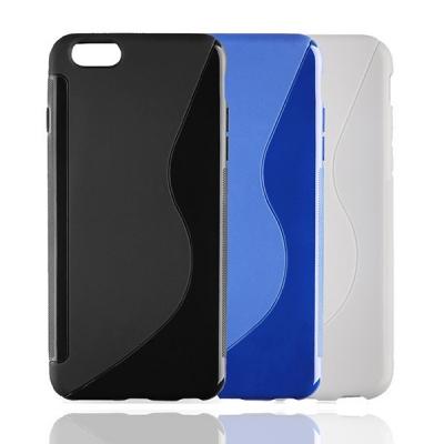 Coque silicone S iPhone 6/6S (Couleur:Bleu )