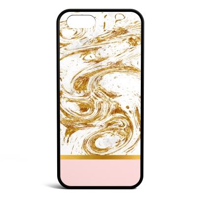 Coque iPhone SE Marbre et Or