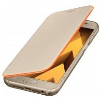 Etui SAMSUNG Flip neon or pour Galaxy A3 2017