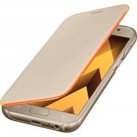 Etui SAMSUNG Flip neon or pour Galaxy A5 2017