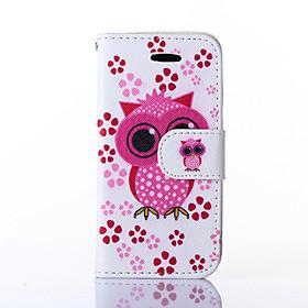 Motif hibou cuir PU cas complète du corps avec sup