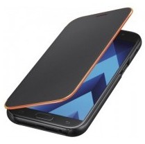 Etui SAMSUNG Flip neon noir pour Galaxy A5 2017