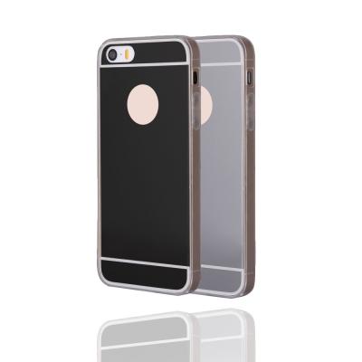 Coque iPhone SE miroir (Couleur:Noir )
