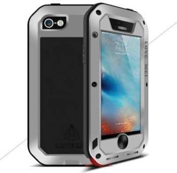 Coque Love Mei Powerful Argent pour iPhone 5 5S SE Coque Love Mei Powerful Argent