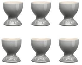 Le Creuset - Set de 6 coquetiers - gris brillant Le Creuset - Set de 6 coquetiers