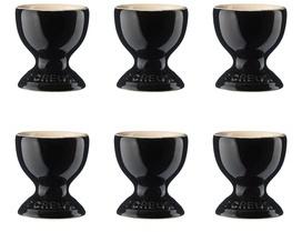 Le Creuset - Set de 6 coquetiers - noir brillant Le Creuset - Set de 6 coquetiers