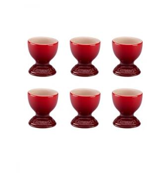 Le Creuset - Set de 6 coquetiers - cerise brillant Le Creuset - Set de 6 coquetiers