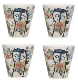 Coquetier Poul Pava lot de 4 plage