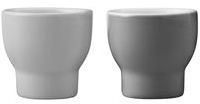 Coquetier Emma, lot de 2 gris