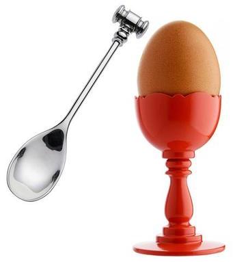 Coque doeuf avec cuillère Alessi Dressed Breakfas