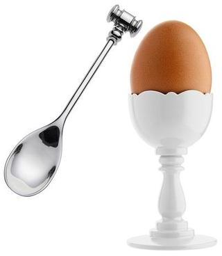 Coque doeuf avec cuillère Alessi Dressed Breakfas