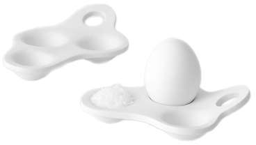 Coquetier Surface, lot de 2 blanc
